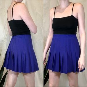 Vintage 1980s Kaelin Ultraviolet Pleated Tennis Skirt